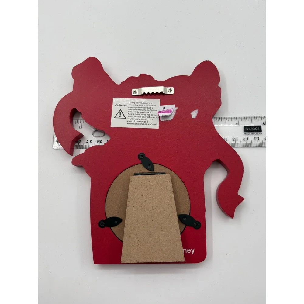 Disney Stitch Picture Frame Red Holiday Wood Resin Christmas Lilo‎ Stitch Decor